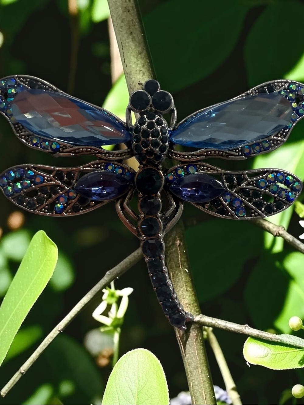 Blue Dragonfly Brooch